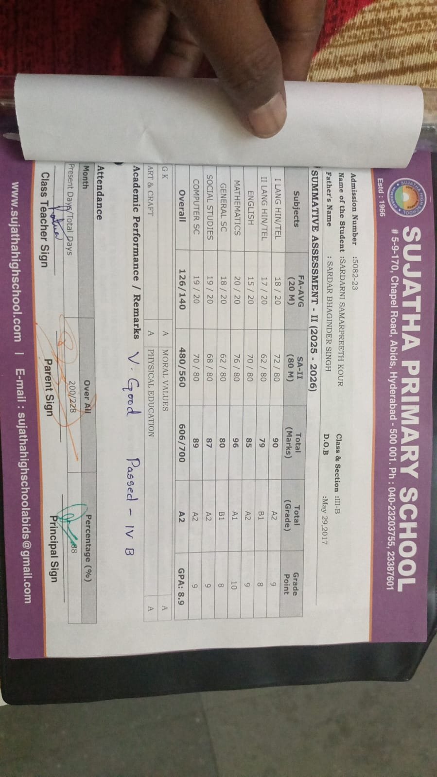 Report Card